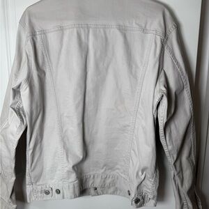 Uniqlo Light Gray Denim Jacket Men’s Cotton Stretch Trucker